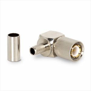 Conector 1.6/5.6 macho 90° solder-crimp Flex
