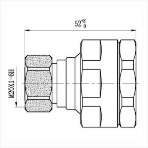 Conector 43(m) quick-fit RMC 50-78
