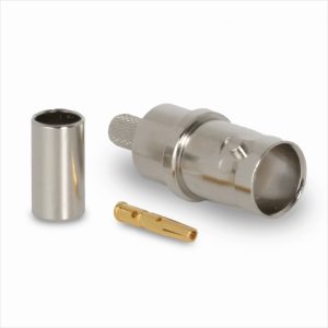 Conector BNC75 hembra full-crimp