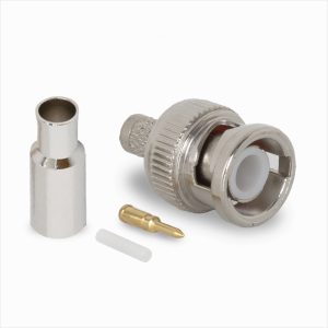 Conector BNC75 macho full-crimp RG-179/BU