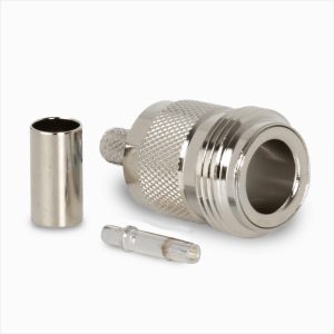 Conector N hembra full-crimp RG-58/CU