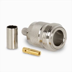 Conector N hembra solder-crimp RG-223/U