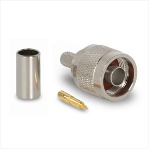 Conector N macho full-crimp RG-58/CU