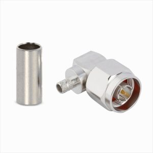 Conector N macho 90° cable-crimp LMR-240