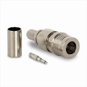 Conector QMA macho full-crimp RG-58/CU